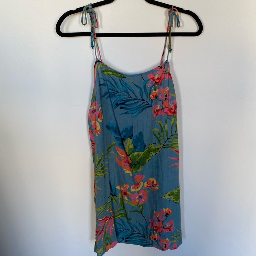 NWT Billabong Tie Back Tropical Sundress